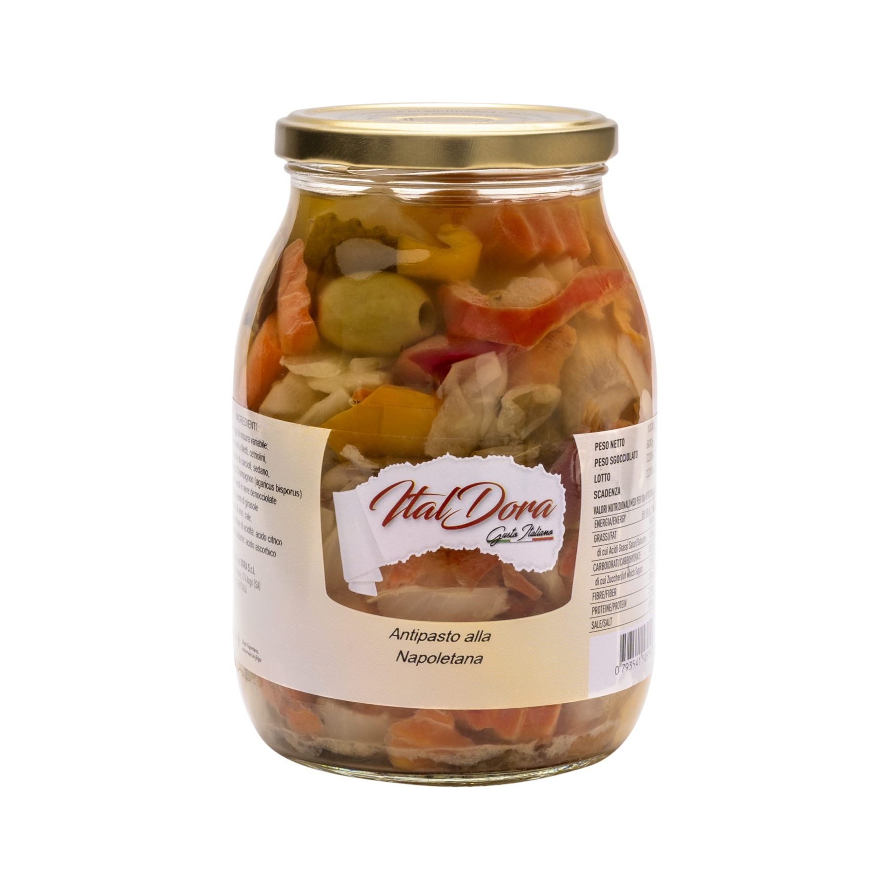Antipasto du paysan à l'huile — 580 g · 1 kg · 3 kg