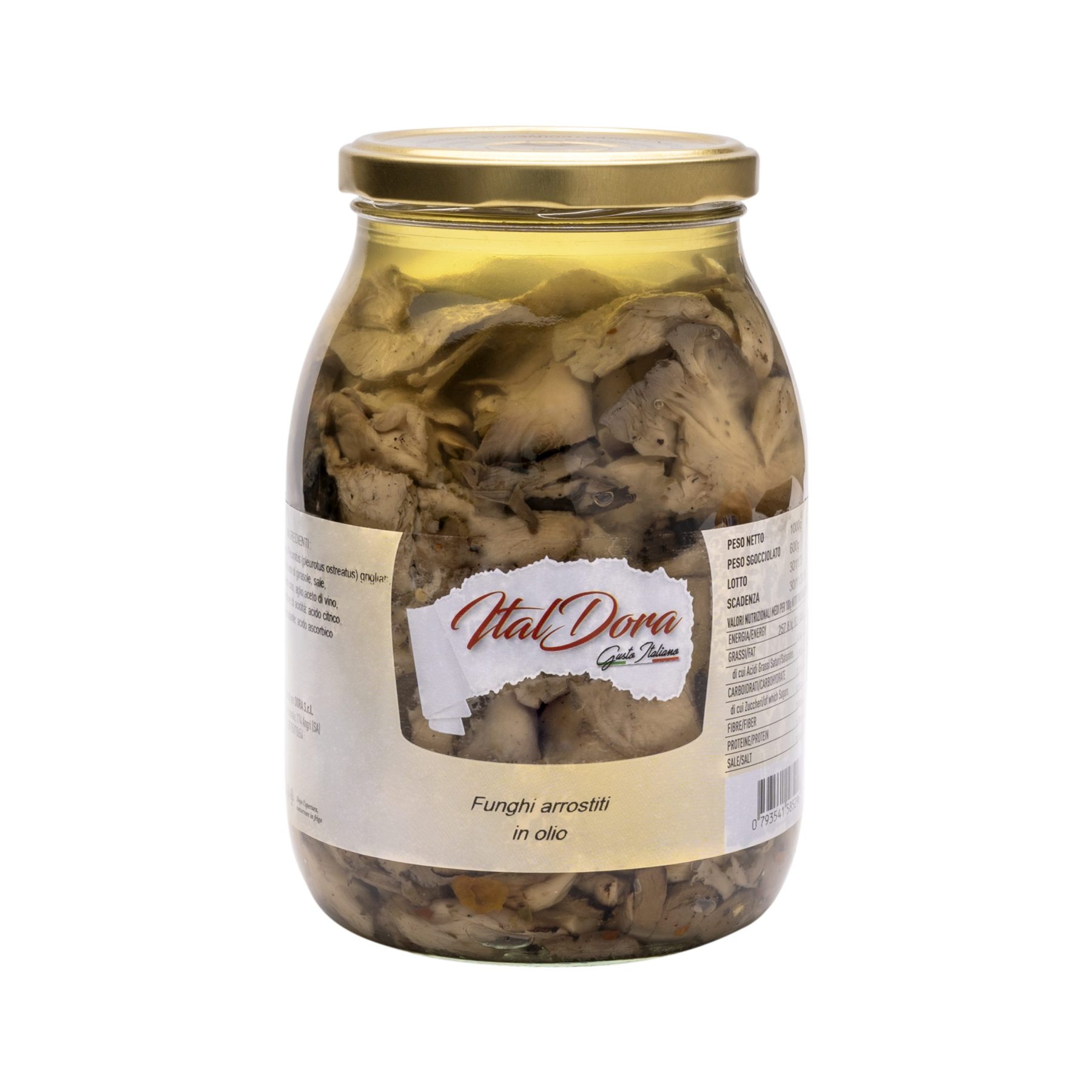 Pleurotes grillés à l'huile — 580 g · 1 kg · 3 kg