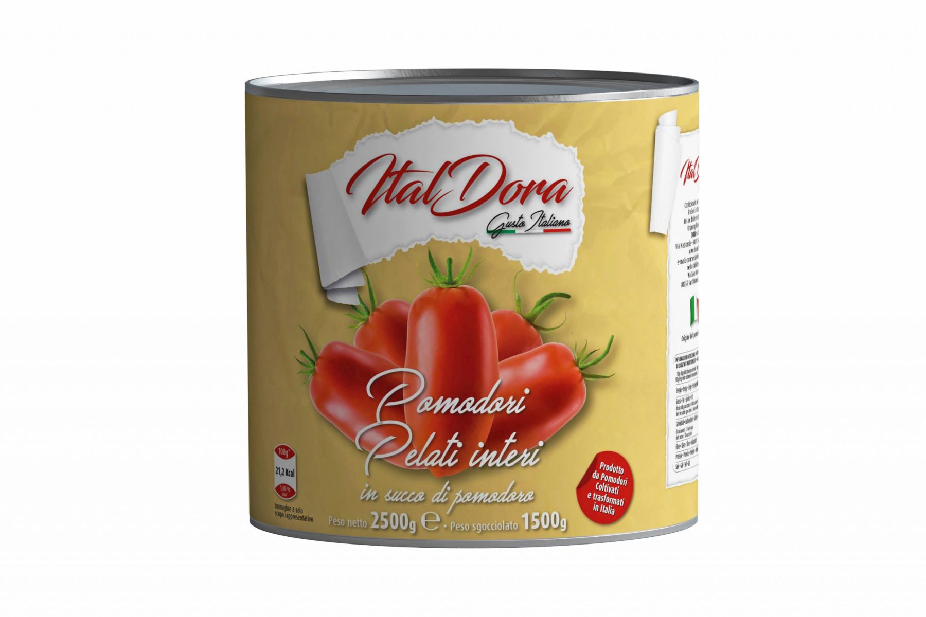 Tomates pelées entières — Boîte 2,5 kg