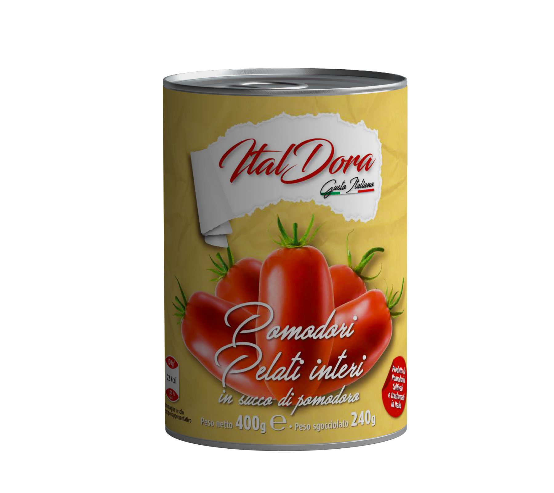 Tomates pelées entières — Boîte 400 g