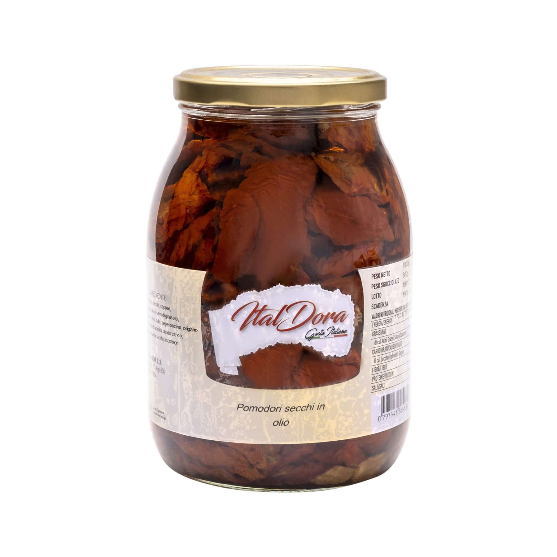 Tomates séchées à l'huile — 580 g · 1 kg · 3 kg